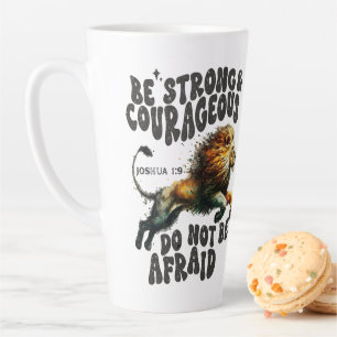 Caneca De Café Latte Venda de preferência #1 Seja forte Joshua 1:9 bíbl