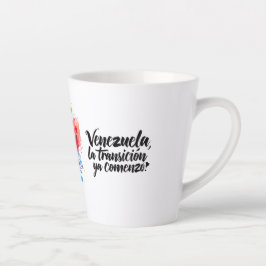 Caneca De Café Latte Venezuela – Transición y libertad | Diseño artíst.