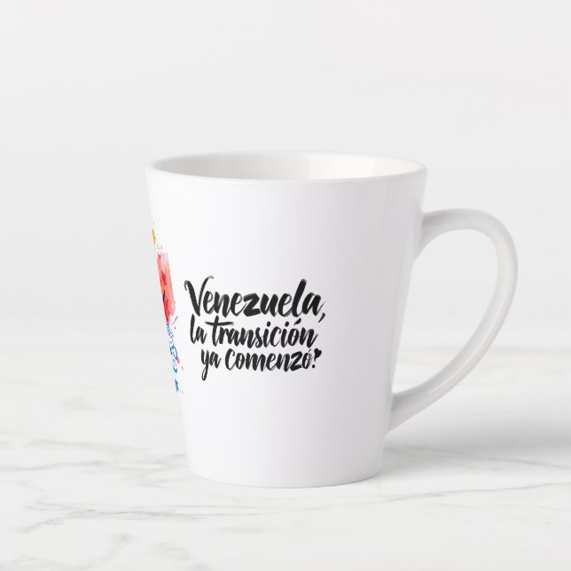 Caneca De Café Latte Venezuela – Transición y libertad | Diseño artíst. (Direita)