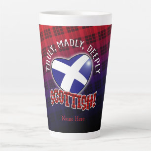Caneca De Café Latte Verdadeiramente, Madly, Deeply SCOTTISH!