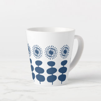 Caneca De Café Latte Verdadeiros Sistemas Sunny Azul