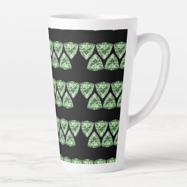Caneca De Café Latte verde gems (Direita)