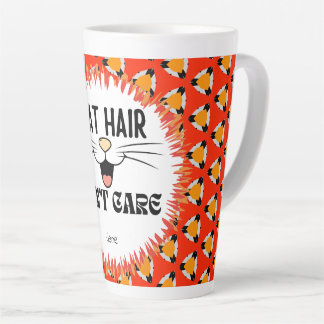 Caneca De Café Latte Vermelho Engraçado Pano Negro