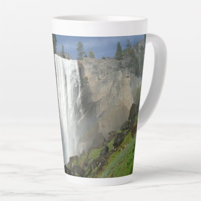 Caneca De Café Latte Vernal Cai no Parque Nacional Yosemite (Ângulo direito)