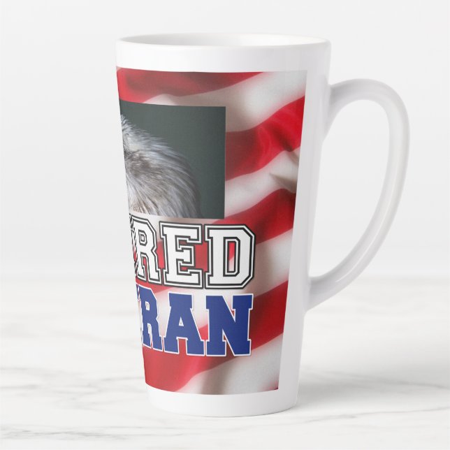 Caneca De Café Latte Veterano aposentado (Direita)