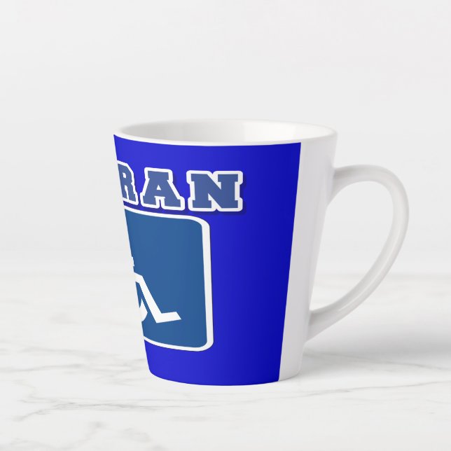 Caneca De Café Latte Veterano deficiente (Direita)