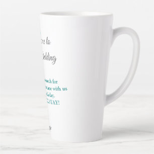 Caneca De Café Latte Viagem de boas-vindas à comemoração do Destino de