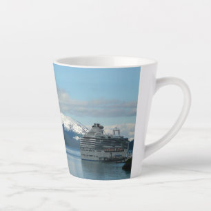 Caneca De Café Latte Viagem Fotografia de Férias de Cruise do Alaska