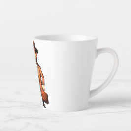 Caneca De Café Latte Viajante de Tempo