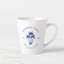 Caneca De Café Latte Vibrações de Verão