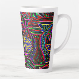 Caneca De Café Latte Vibrações Positivas Lata