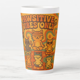 Caneca De Café Latte Vibrações Positivas Somente