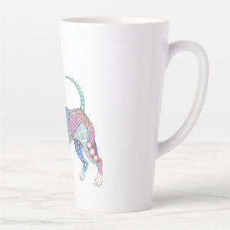 Caneca De Café Latte Vibrant Chihuahua  Large Latte Mug