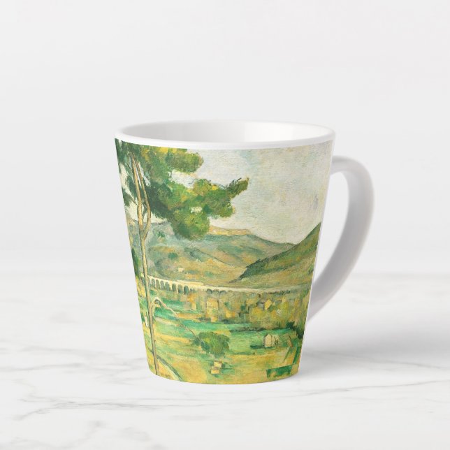 Caneca De Café Latte Victoire e o Viaduto Paul Cezanne (Ângulo direito)