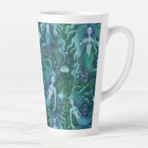 Caneca De Café Latte Vida no oceano