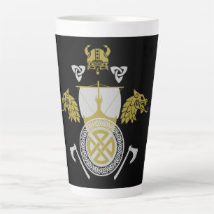Caneca De Café Latte Viking Norsêmen
