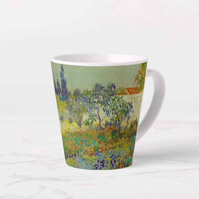 Caneca De Café Latte Vincent Van Gogh Garden em Arles (Ângulo direito)