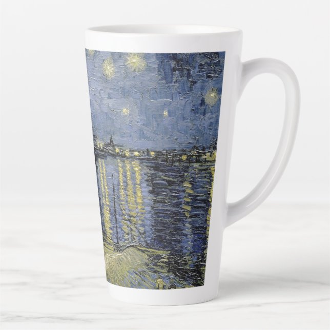Caneca De Café Latte Vincent van Gogh - Starry Night 1888 (Direita)