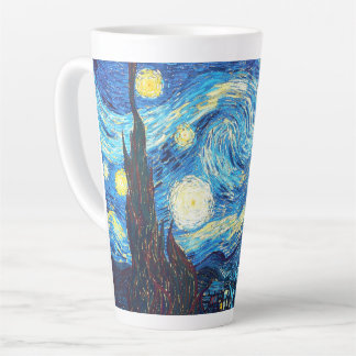 Caneca De Café Latte Vincent van Gogh - Starry Night Latte Mug