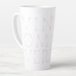 Caneca De Café Latte VINCIT OMNIA VERITAS - Lata Leve