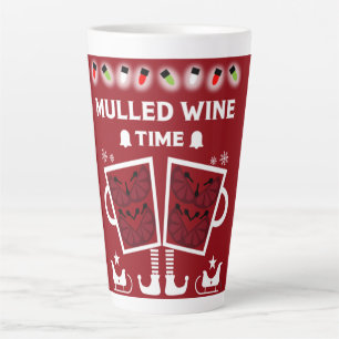 Caneca De Café Latte Vinho tinto enregelado de Natal Glühwein