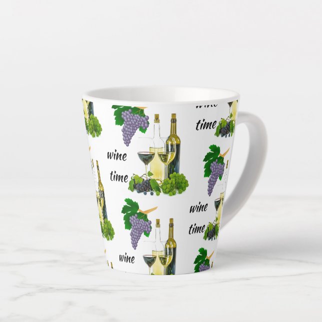Caneca De Café Latte Vinhos Alojam Ideia De Presente Para O Aquecimento (Ângulo direito)