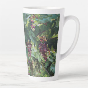 Caneca De Café Latte Vinícola do Vale do Loire – Pintura de Uvas France