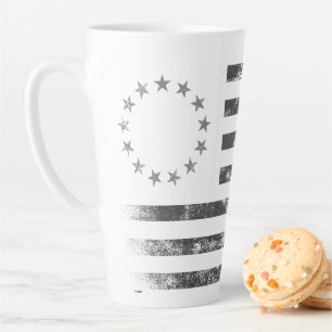 Caneca De Café Latte Vintage Betsy Ross American Flag Latte Mug