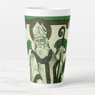 Caneca De Café Latte Vintage - Erin Go Bragh - Saudações do Dia de São 