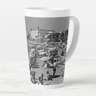 Caneca De Café Latte Vintage France Cannes praia
