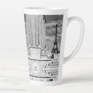 Caneca De Café Latte Vintage France Paris Eiffel torre Chaillot Palace