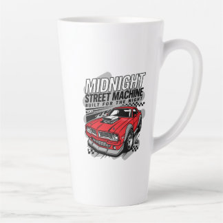 Caneca De Café Latte Vintage Mechanic Shirt - Midnight Street Machine C