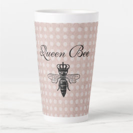 Caneca De Café Latte Vintage Queen Bee Coffee Mug