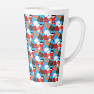 Caneca De Café Latte Vintage Retro Sorvete Art