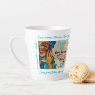 Caneca De Café Latte Vintage Voices Latte Mug