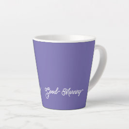 Caneca De Café Latte Violet Bom Dia