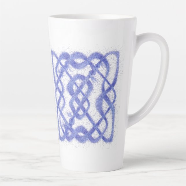Caneca De Café Latte VIOLET CELTIC KNOT Tall Latch (Direita)