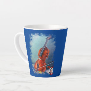Caneca De Café Latte Violín