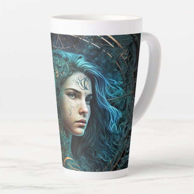 Caneca De Café Latte Virgem (Ângulo direito)