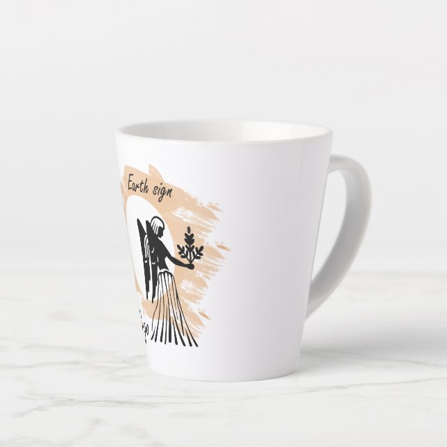 Caneca De Café Latte Virgem (Ângulo direito)