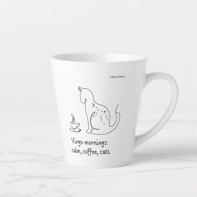 Caneca De Café Latte Virgo Vibes Mug (Direita)