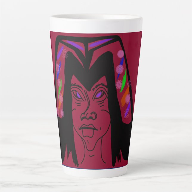 Caneca De Café Latte Viscountess with Headdress  (Frente)
