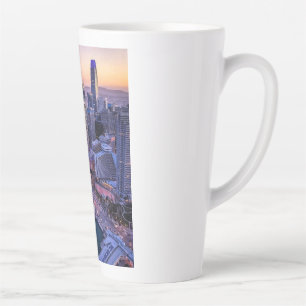 Caneca De Café Latte Vista Aérea da Cidade de São Francisco na Hora de
