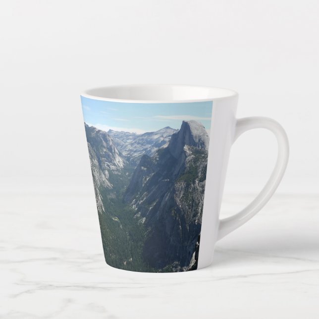 Caneca De Café Latte Vista do Glacier Point no Parque Nacional de Yosem (Direita)