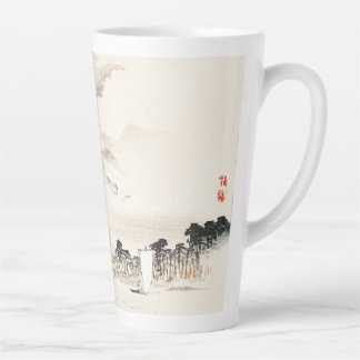 Caneca De Café Latte Vista do Monte Fuji por Kōno Bairei