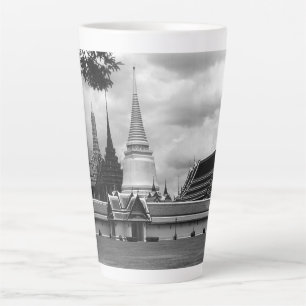 Caneca De Café Latte Vista do Palácio Real da Capela Vintage Tailândia