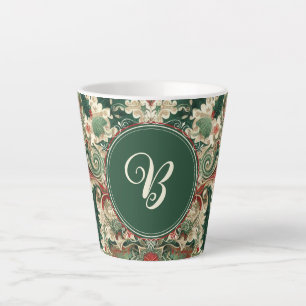 Caneca De Café Latte Vitoriano Personalizado/Clássico/Natais vintages