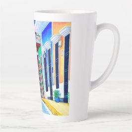Caneca De Café Latte ¡Viva Puerto Rico!