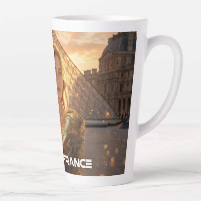 CANECA DE CAFÉ LATTE VIVE LA FRANCE - PARIS (Direita)