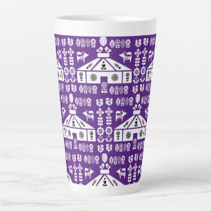 Caneca De Café Latte Vivendo em uma Yurt na Natureza